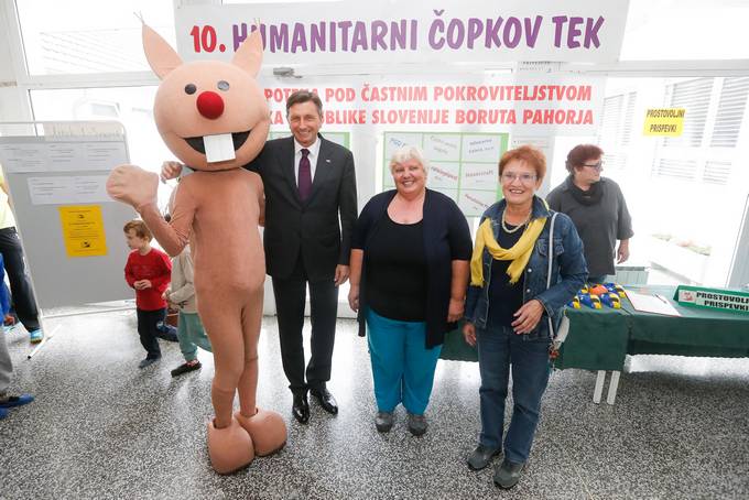Predsednik republike na O Orehek simbolno otvoril humanitarni deseti opkov tek